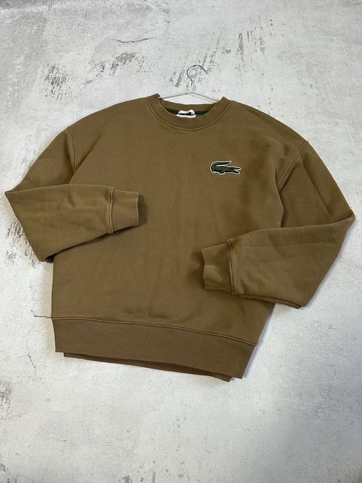 Світшот від Lacoste з великим логотипом оверсайз кофта hugo armani ck