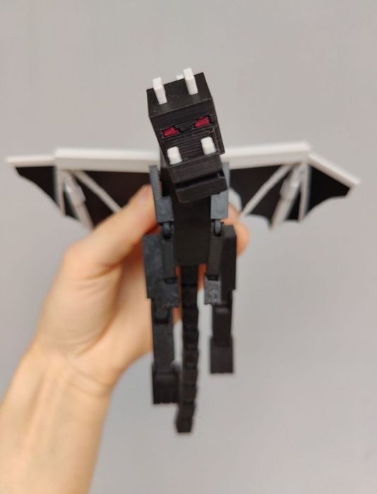 Figurka Ender dragon smok Endu Minecraft flexi