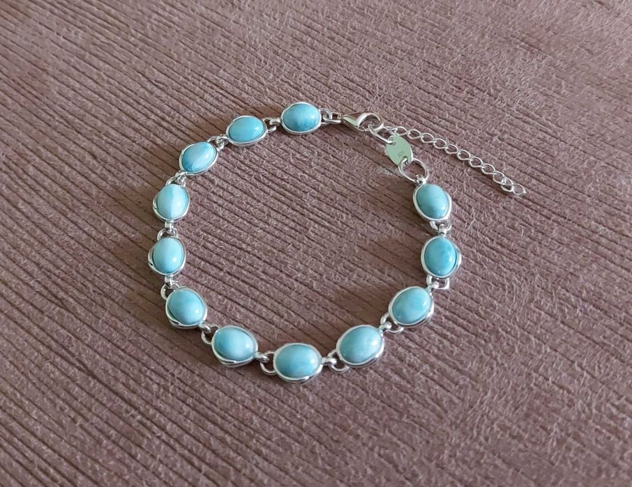 Bransoletka Bransoleta Larimar Srebro (Nowa)