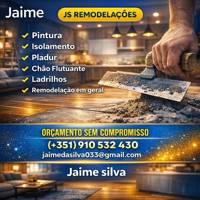 Trabalhos de remodelações em geral
