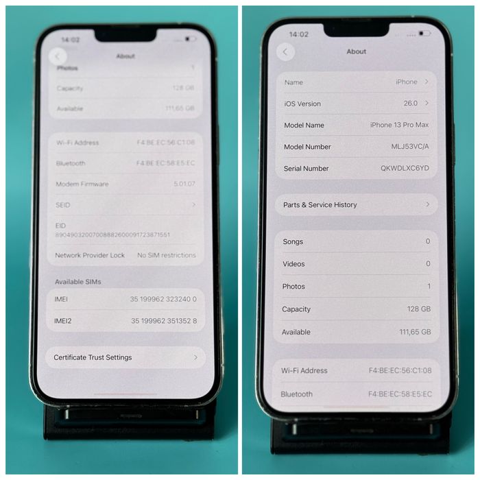Apple iPhone 13 Pro Max 128GB Фізична Sim (514)
