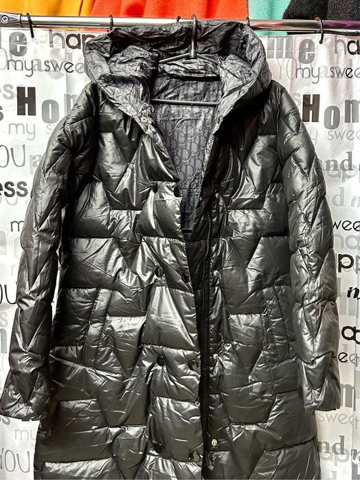 Пальто зимнее стёганное, двухстороннее Италия.