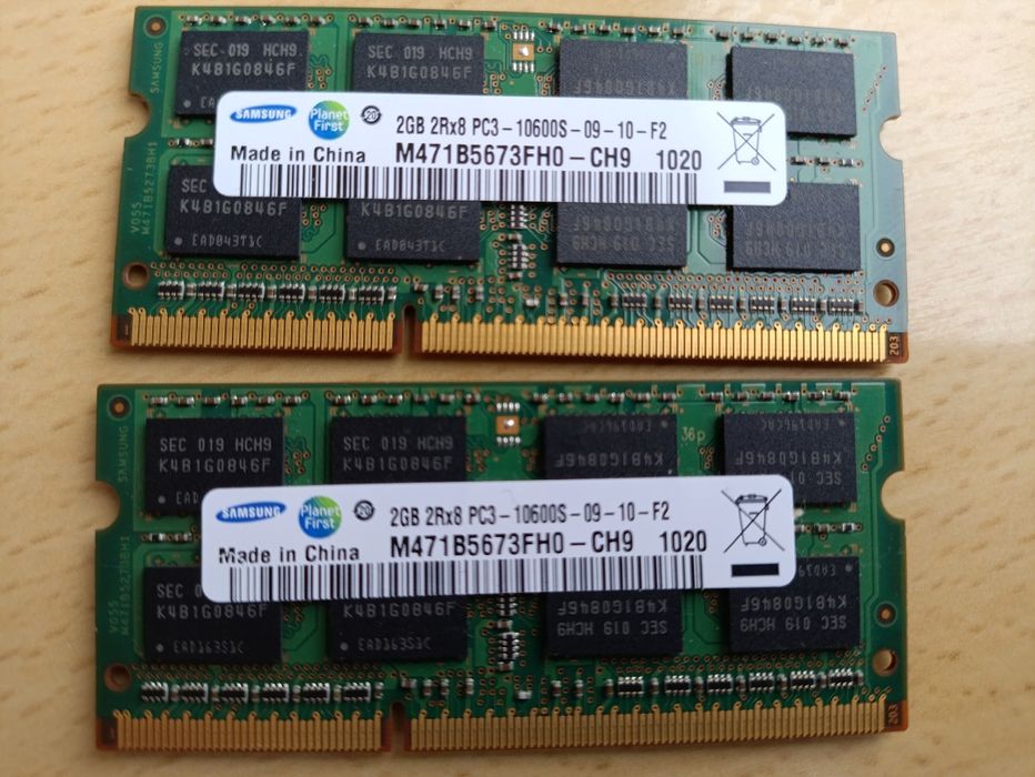 Оперативна пам'ять для ноутбука DDR1, DDR2,DDR3 по 512 Мб, 1ГБ і 2 ГБ