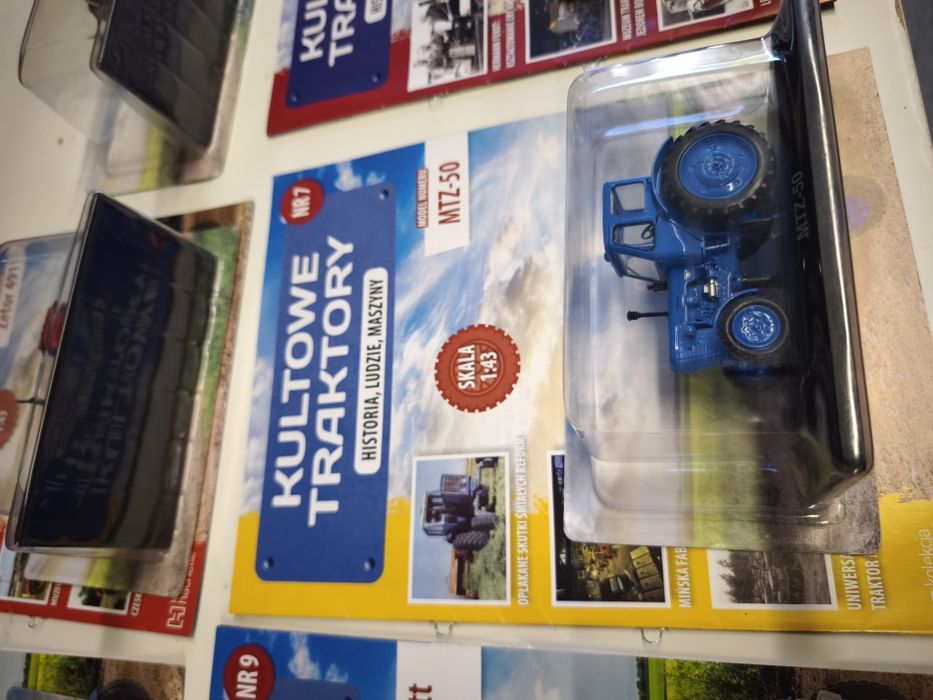 Kultowe traktory nr 7 MTZ-50 Biełarus-50 ZSRR Hachette skala 1:43 kole