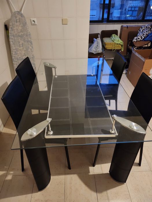 Mesa de vidro temperado
