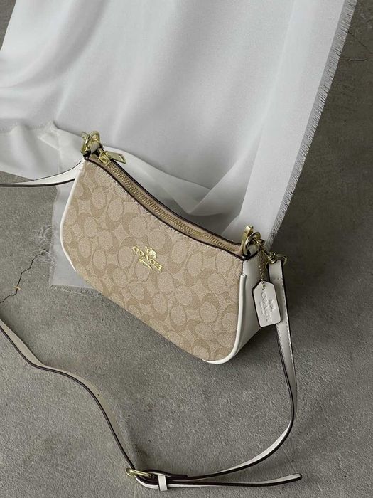 Сумка Coach Bolso de hombro Teri Сумочка коач Сумка багет coach