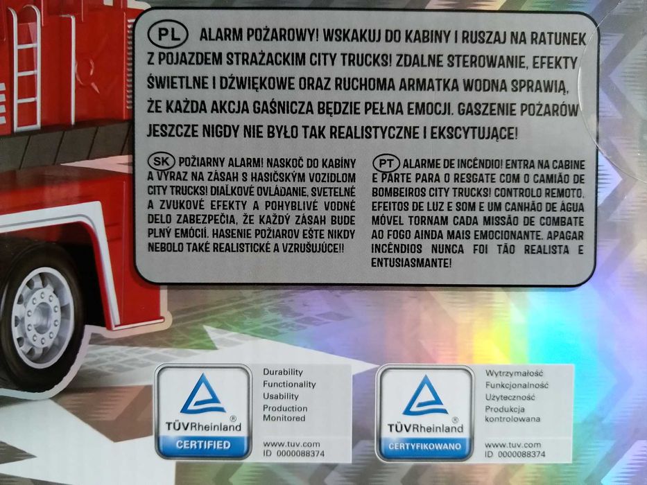 NAJTANIEJ Wóz Strażacki Sterowany Na Pilot Straż Pożarna Pilot Wysyłka