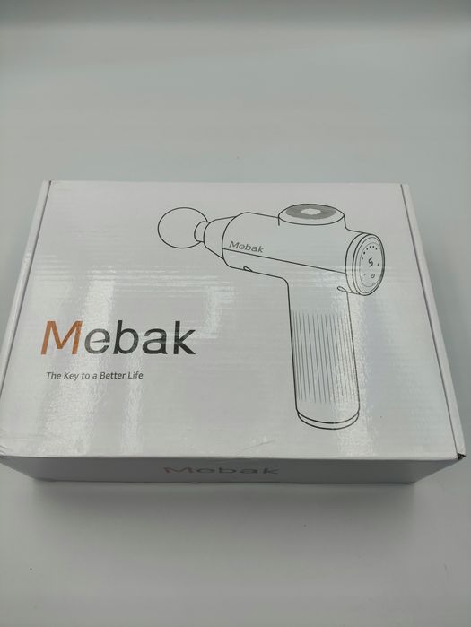 pistolet do masażu masażer mebak 7 2000 mah 5 prędkości 4 głowic mocny