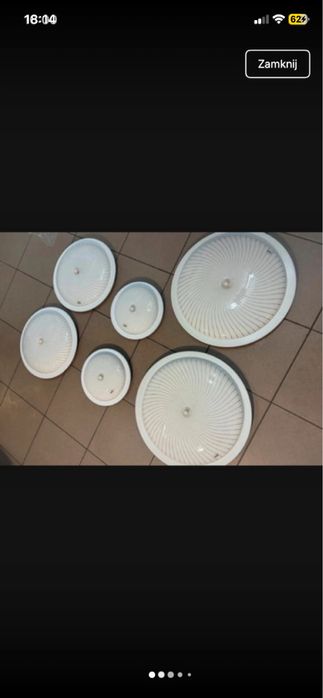 6 lamp sufitowych italy wlochy rozne rozmiary sliczne