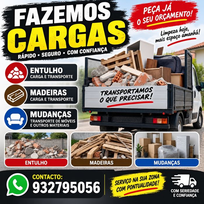 Fazemos cargas e transportes