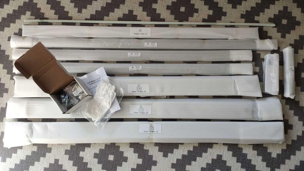 Aluminiowa rama ekranu projekcyjnego / projektora 100 cali