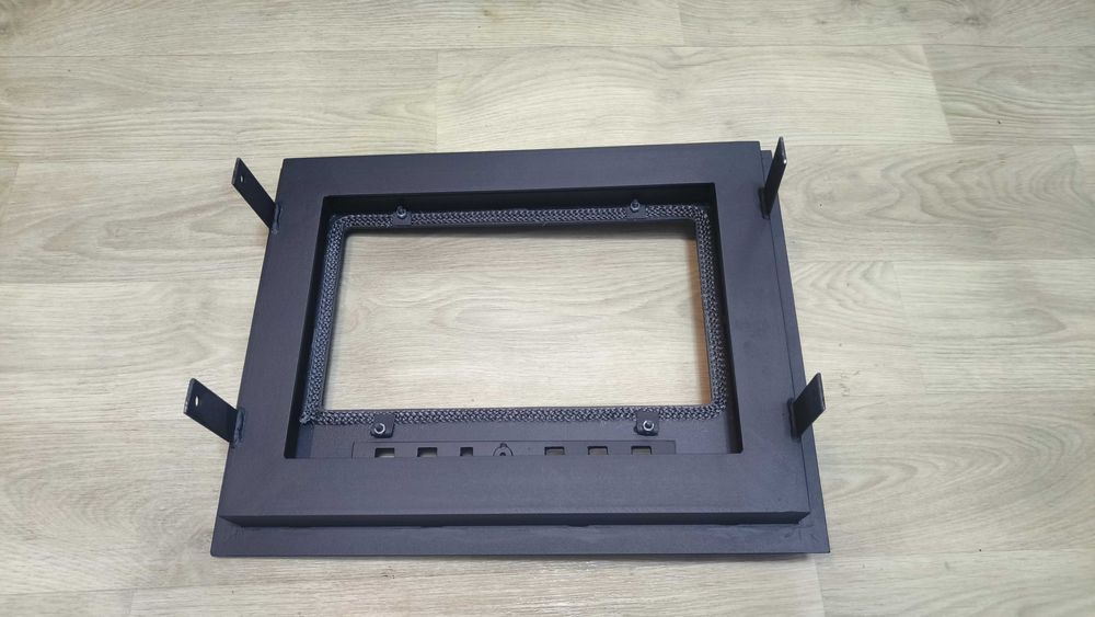 Дверця 40*50см для печі та каміна зі склом, дверца печная каминная