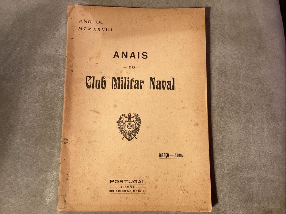 Livro Anais do Clube Militar Naval - Mar, Abr de 1928