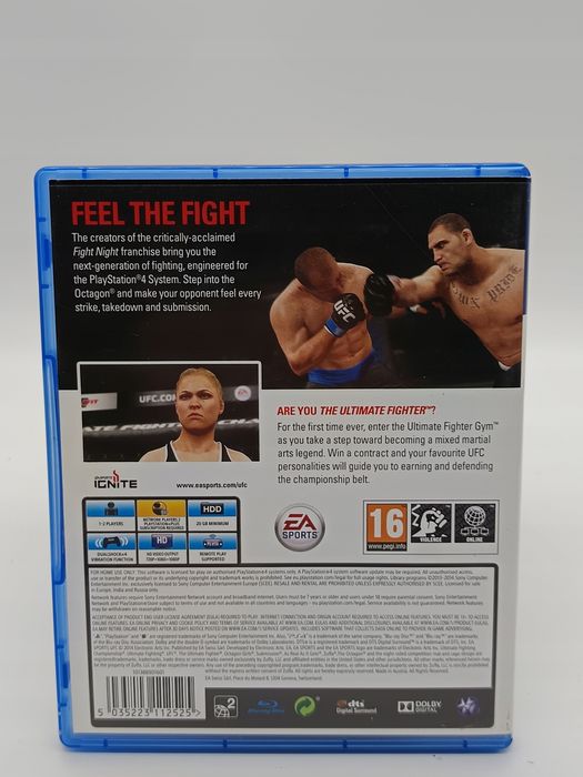 ea sports ufc playstation 4 (ps4) pudełkowa