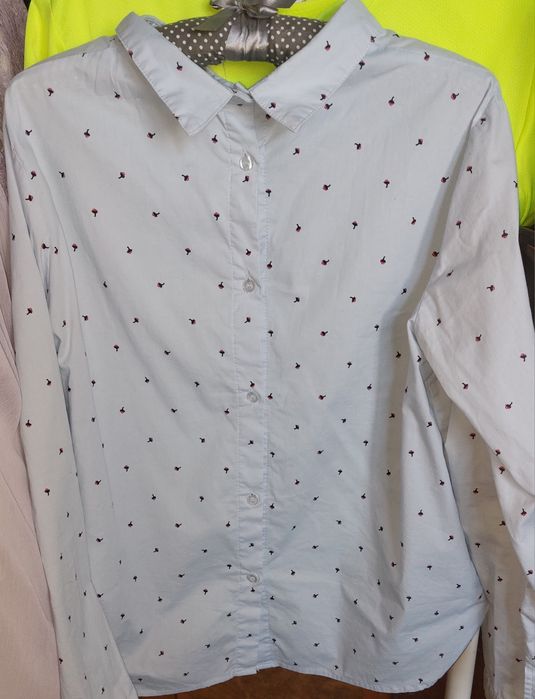 Блуза рубашка блакитна 48розмір