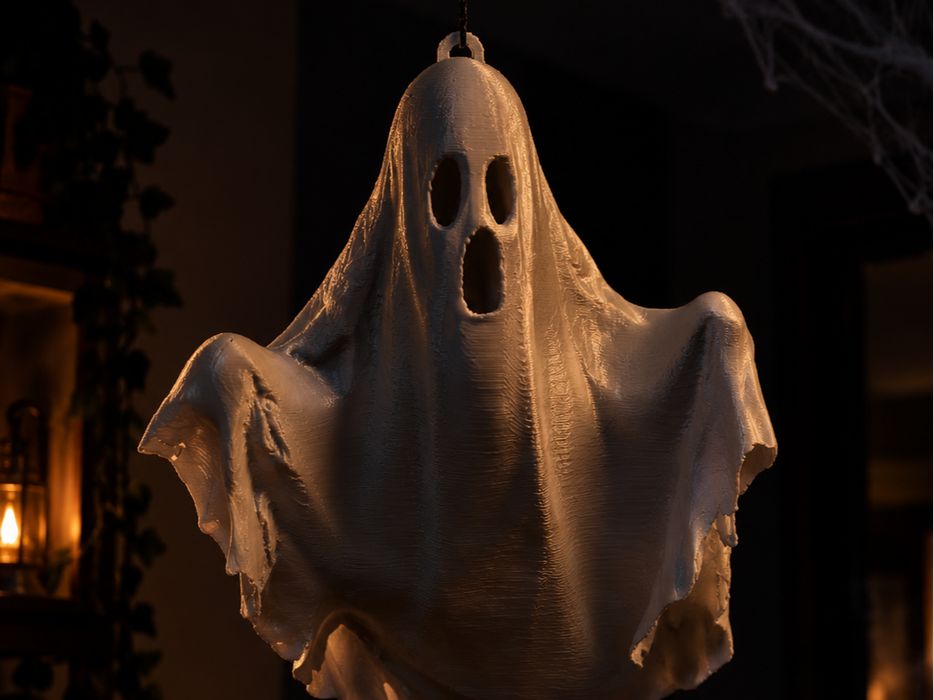 Decoração fantasma para Halloween