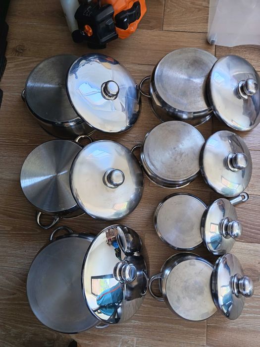 Trem de Cozinha Suprema Portugal – Inox 18/10 – 7 Peças com Tampa