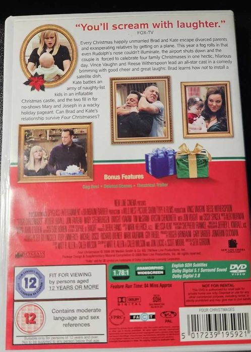 Four Christmases ( Cztery Gwiazdki ) DVD