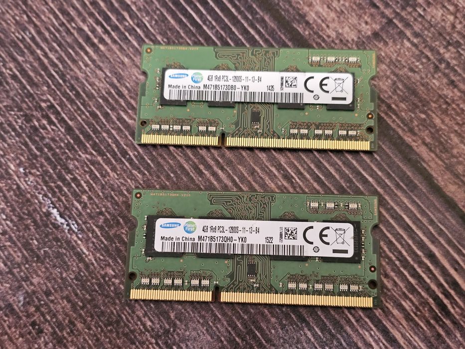 Оперативна пам'ять 2x4gb (DDR3L) PC3L-12800S 1600Hz для Ноутбука 8Gb