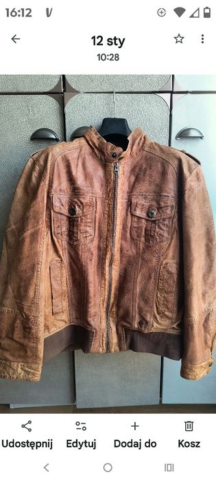 Męska skórzana kurtka