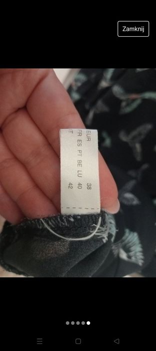 Bluzka letnia z motywem ptaków