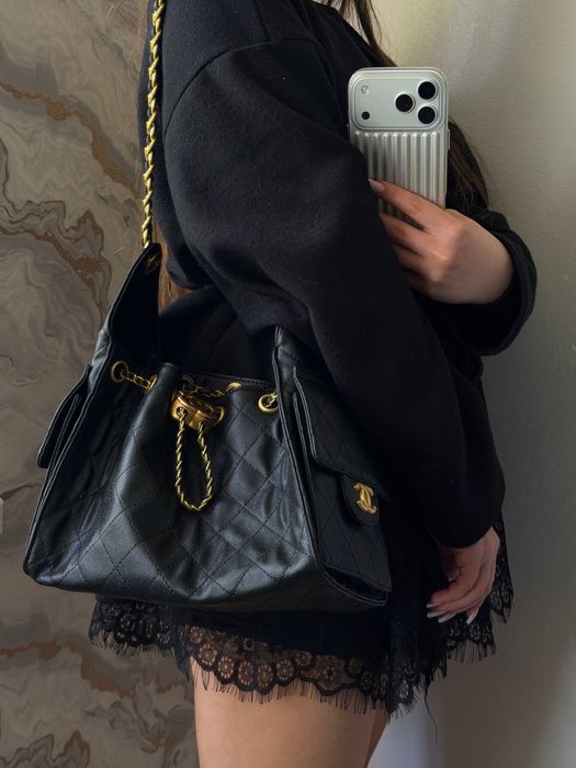 Жіноча сумка з натуральної замші Chanel Шанель