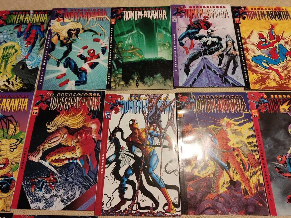 Coleção de revistas "O Sensacional Homem Aranha"