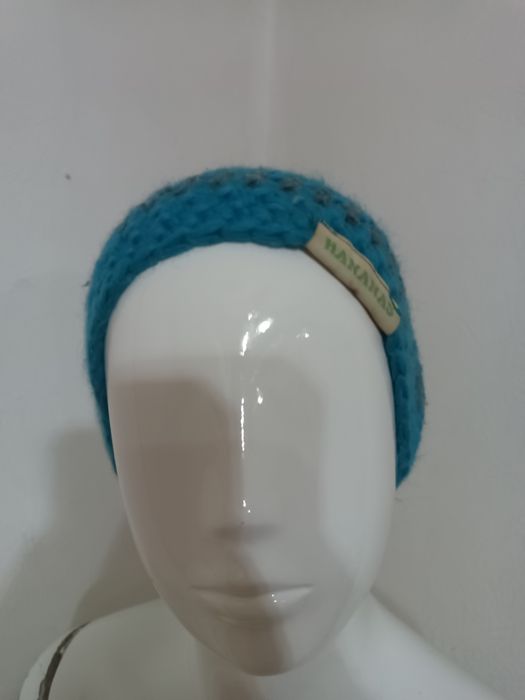 Czapka Beanie HANANAS – Ręcznie Robiona / Hand Made – Turkusowa