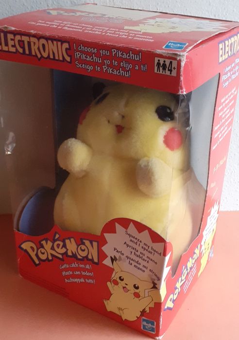 Brinquedo antigo. Electronic Pokémon. Picachu