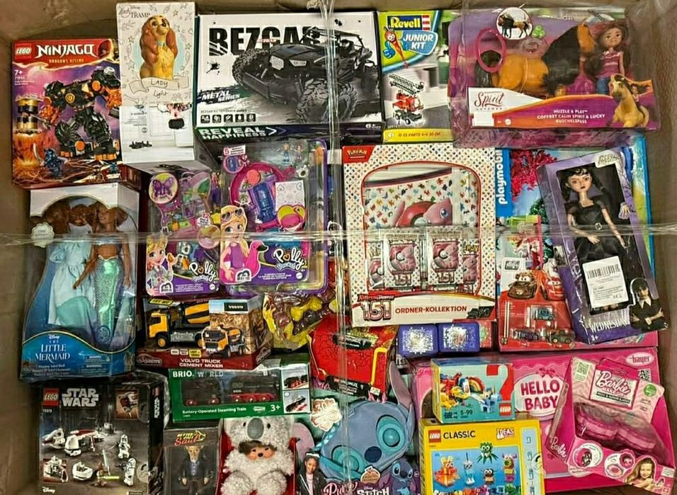 Karton Zabawek Mix 300PLN NOWE LEGO Hobbit Star Wars Barbie Puzzle Pok