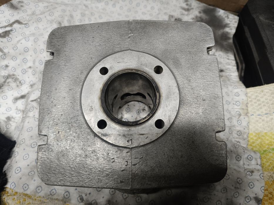 Orginalny Cylinder MZ 125, głowica, wał,  komplet