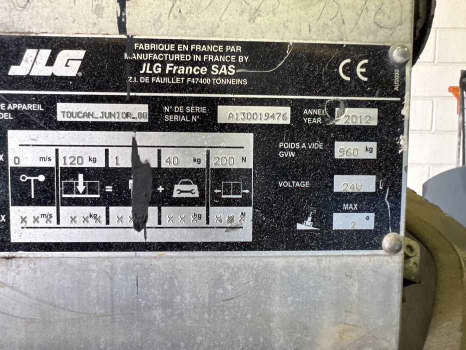Plataforma elevatoria 8M JLG Toucan Junior (USADA)