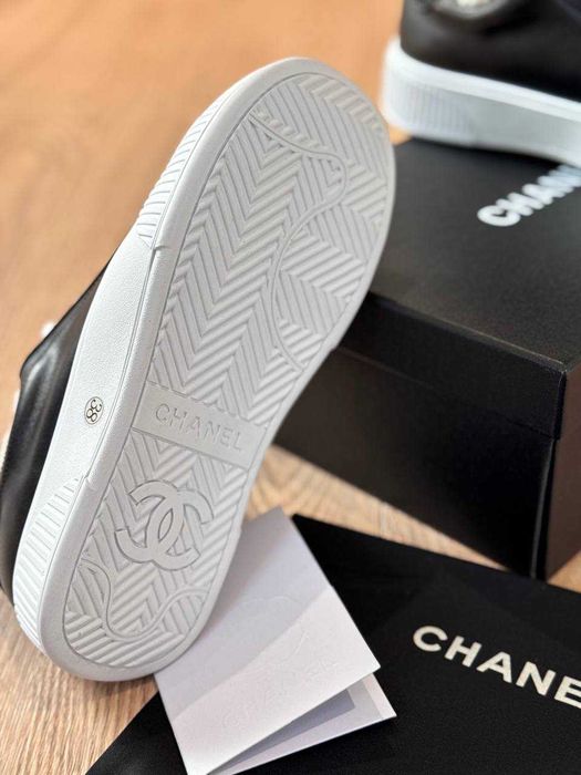 Зимові кеди Chanel / Жіночі кросівки Шанель утеплені 38р Люкс версія