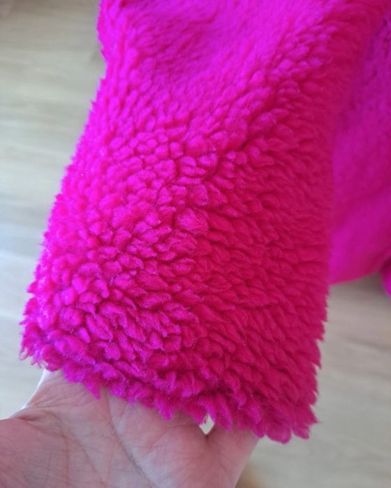 Casaco comprido rosa fushia tamanho únicoo