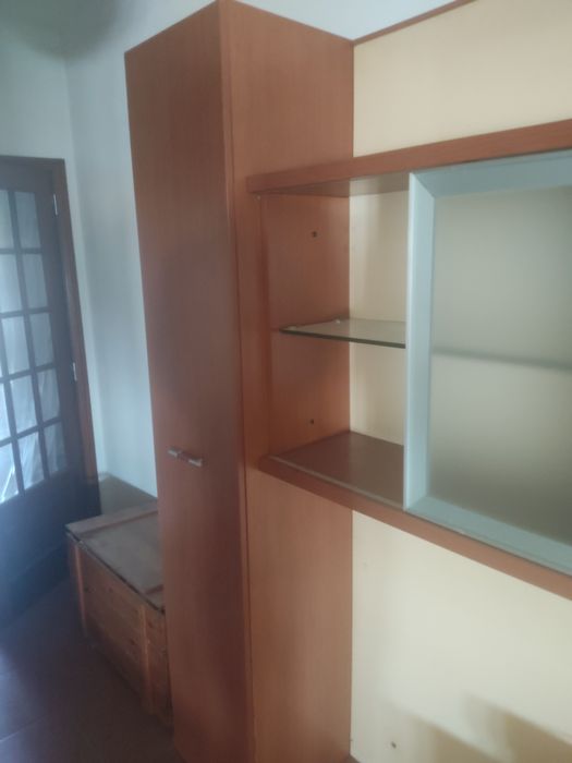 Móvel suspenso + estante+ móvel de tv