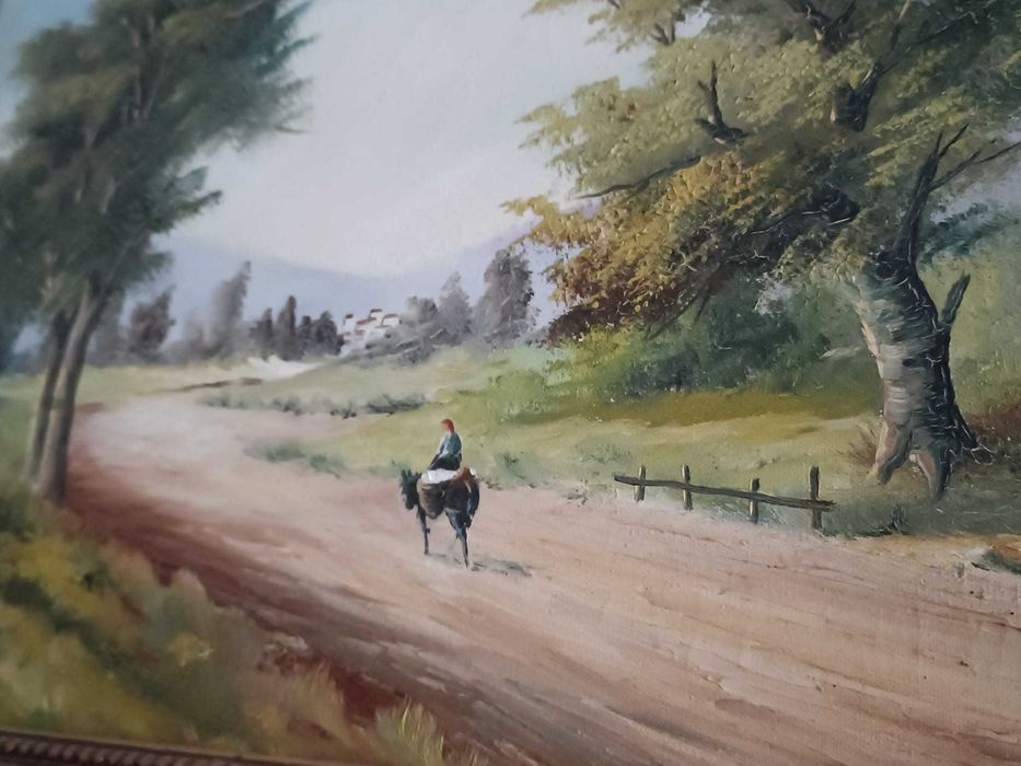 Pintura a Óleo - Paisagem - H. Oliveira