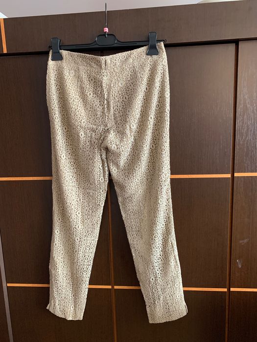 Spodnie Trussardi efekt koronki 38