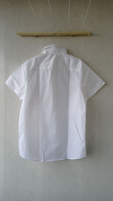 Рубашка f&f белая короткий рукав 9-12, 14-16 лет