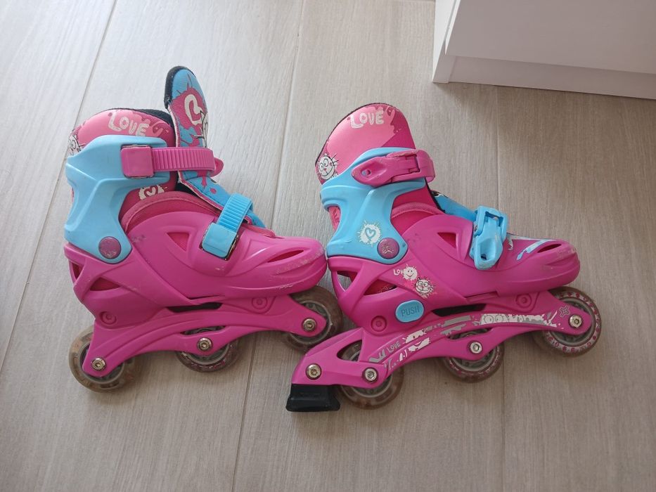 Patins infantil, com proteções