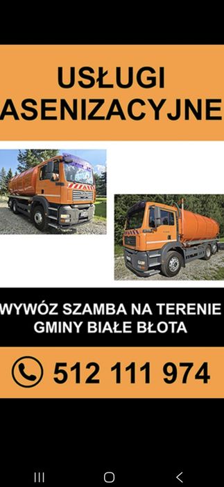 Wywóz nieczystości płynnych Białe Błota