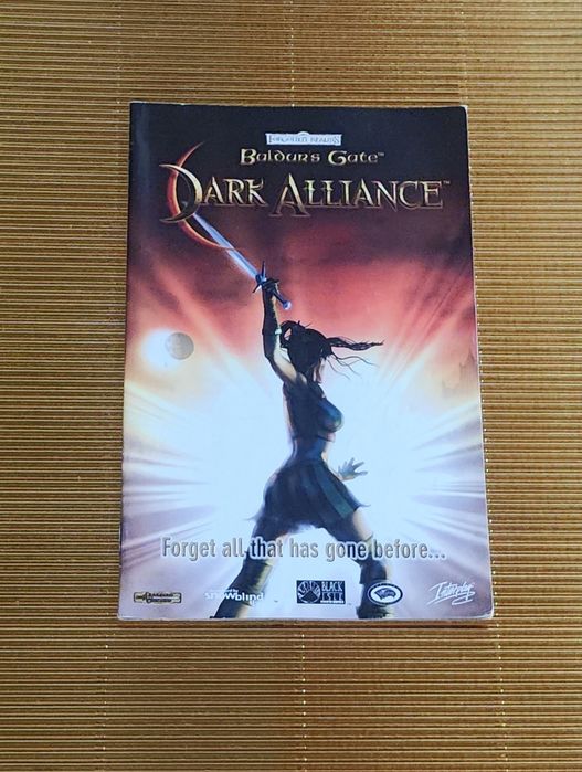 Baldur's Gate Dark Alliance Manual Original PS2