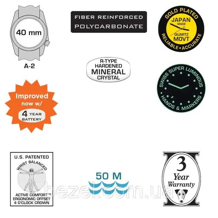 Чоловічий годинник Bertucci 11112 DX3 FIELD - STONE DIAL