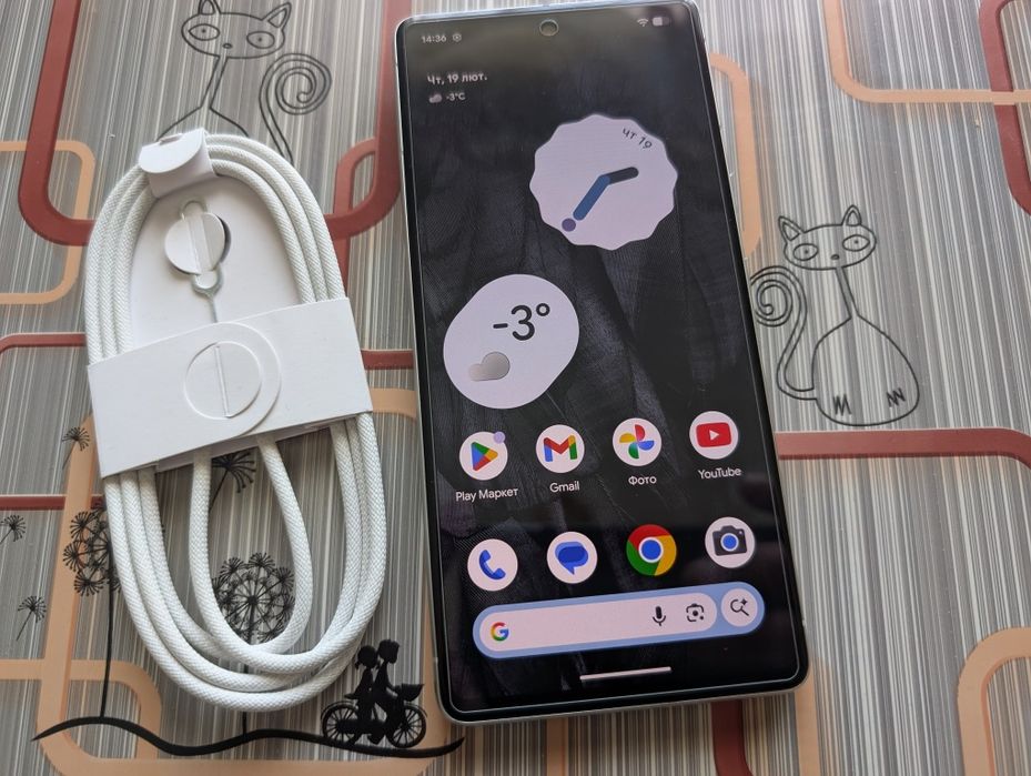 Google Pixel 7 Snow 8-128Gb/Neverlock/2-Sim/NFC/386 циклів