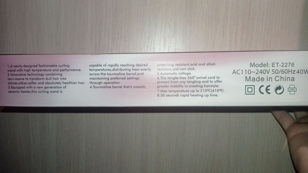 Конусна плойка для локонів/Плойка для завивки волосся