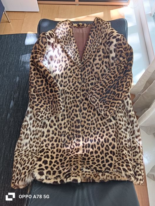 Casaco Leopardo vintage, feito á medida