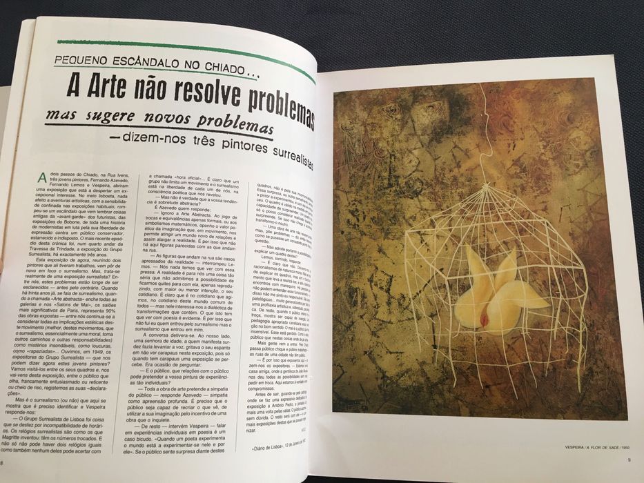 Colóquio Artes. Surrealismo em Portugal. Vieira da Silva