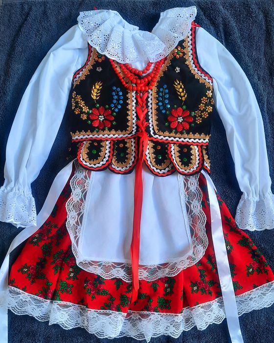 Strój krakowski rozmiar 116cm-122cm