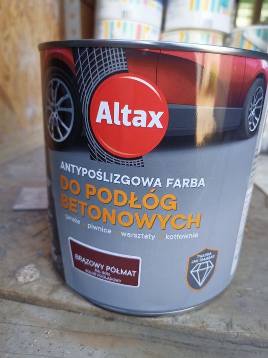 Altax farba do podłóg betonowych Antypoślizgowa 4 kolory puszki 2,5L