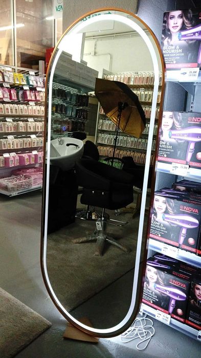 Espelhos Dourados Com Luz Led 1,70M