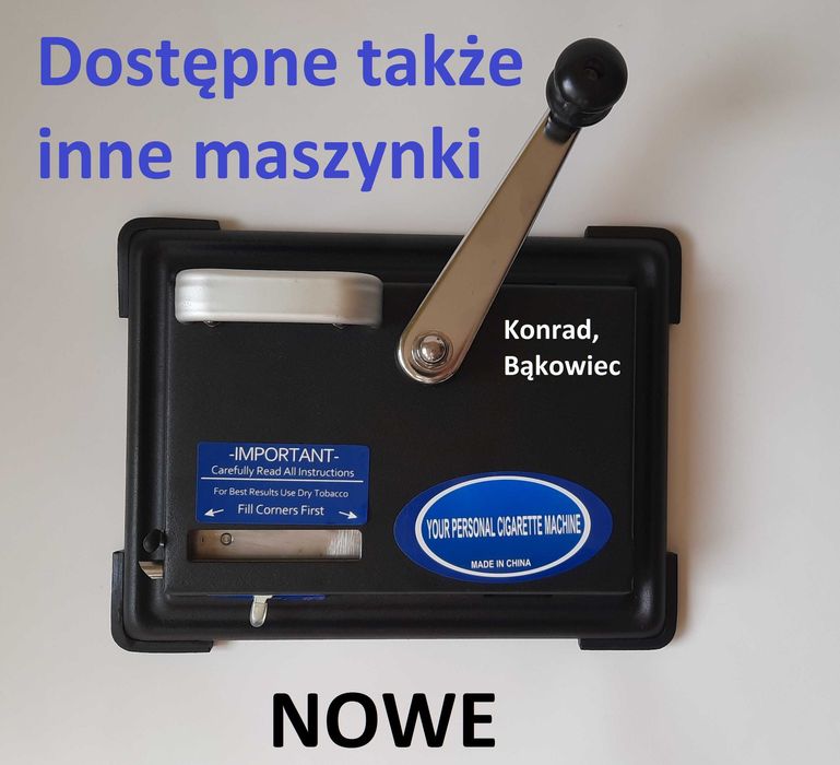 Nabijarka Maszynka do Tytoniu, robienia fajek. Ręczna Tłokowa i inne np. do CIENKICH papierosów